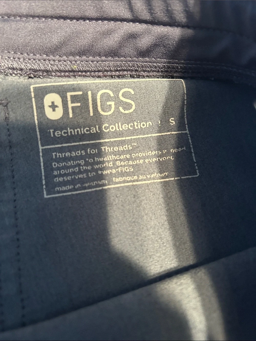 Figs Women's Slate Blue Scrub Top and Pants Set - Picture 5 of 5